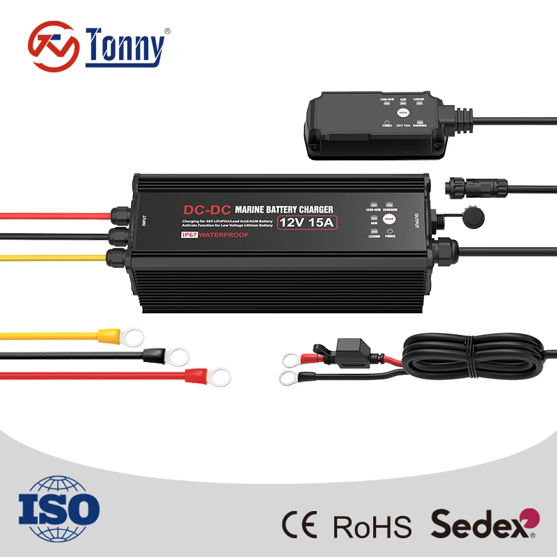 DC සිට DC චාජර් 12V 15A
